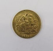 Edwardian Half Sovereign 1913
