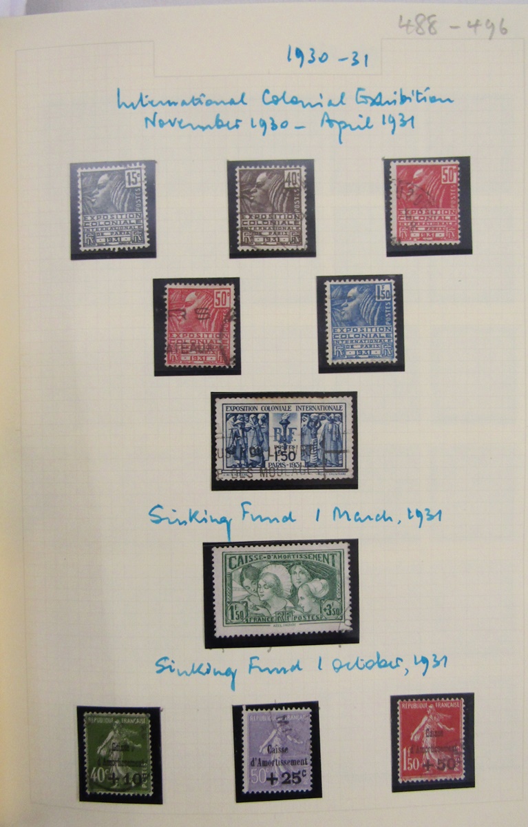 Stamps of France: Comprehensive collection in album of mostly used definitives, commemorative and - Image 4 of 9