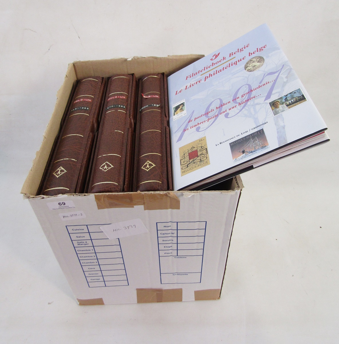 Belgian stamps: Comprehensive boxed collection of mint & used definitives, commemoratives, and - Image 10 of 10