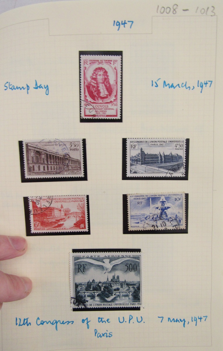 Stamps of France: Comprehensive collection in album of mostly used definitives, commemorative and - Image 9 of 9
