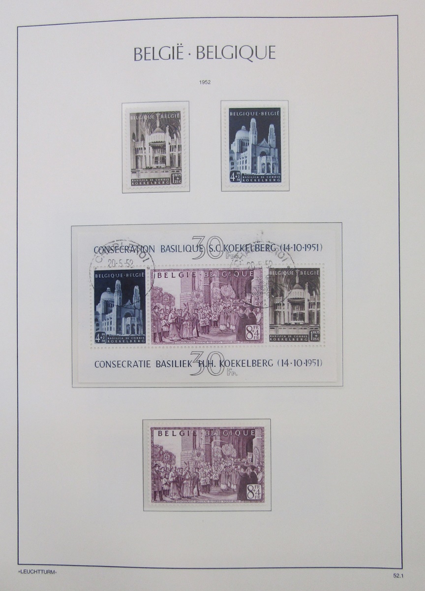Belgian stamps: Comprehensive boxed collection of mint & used definitives, commemoratives, and - Image 8 of 10
