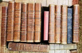 Pandectes Francaises various dates 1890's and on, all half morocco with raised bands, gilt titles,