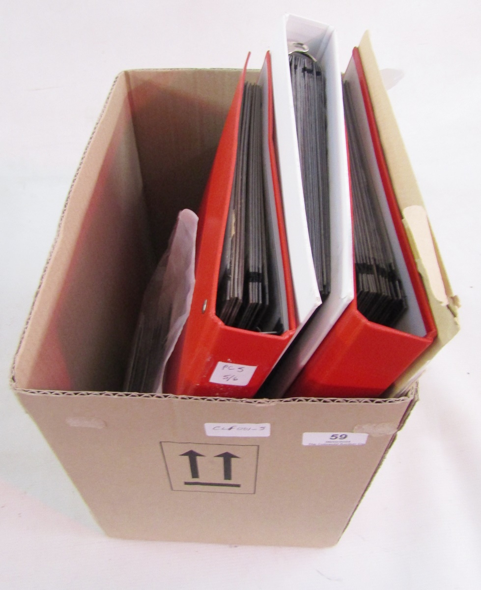 French colonial stamps: Three binders, envelopes, sleeves, and 20+ stock-cards of early to more - Image 6 of 6