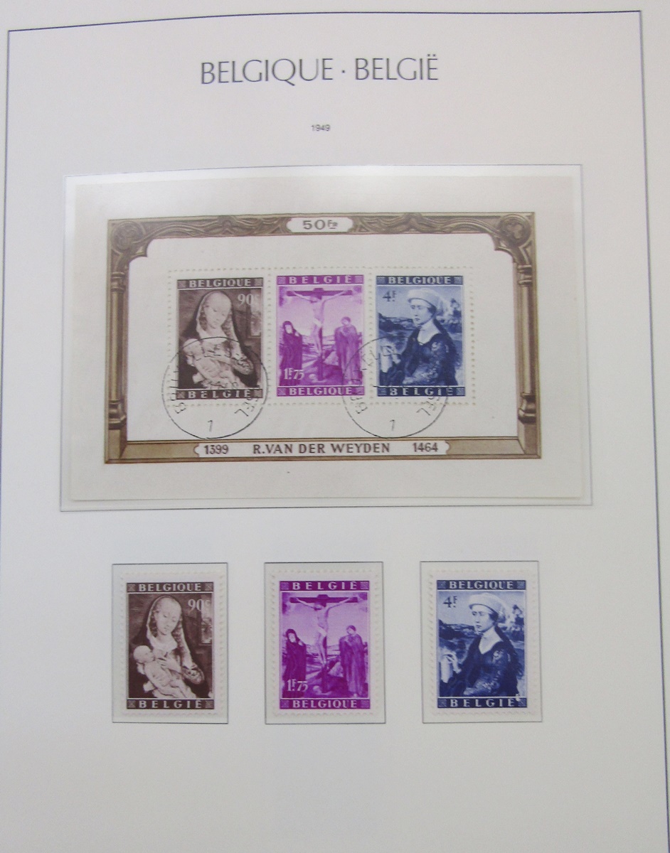 Belgian stamps: Comprehensive boxed collection of mint & used definitives, commemoratives, and - Image 5 of 10