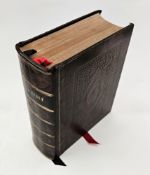 Fine Binding - Holy Bible printed at the Pitt Press by John William Parker, Cambridge, 1837 -