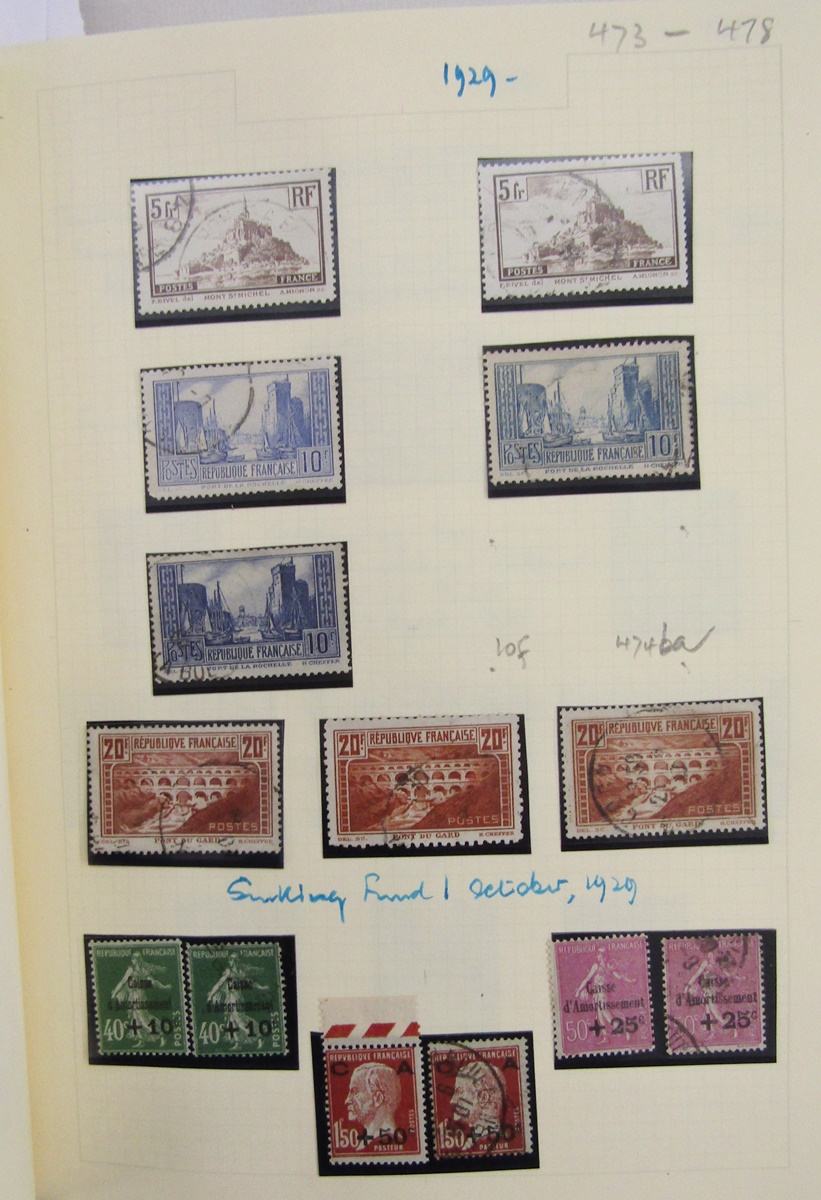 Stamps of France: Comprehensive collection in album of mostly used definitives, commemorative and - Image 2 of 9