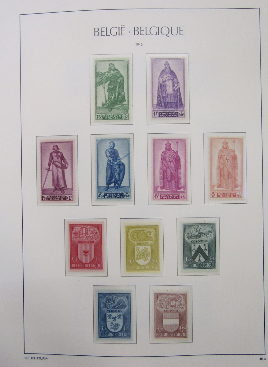 Belgian stamps: Comprehensive boxed collection of mint & used definitives, commemoratives, and - Image 2 of 10