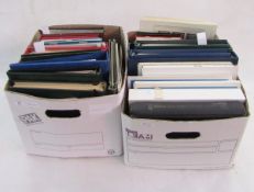 GB, British Commonwealth & World: Two box accumulation of some 25 albums/stock-books of mint and