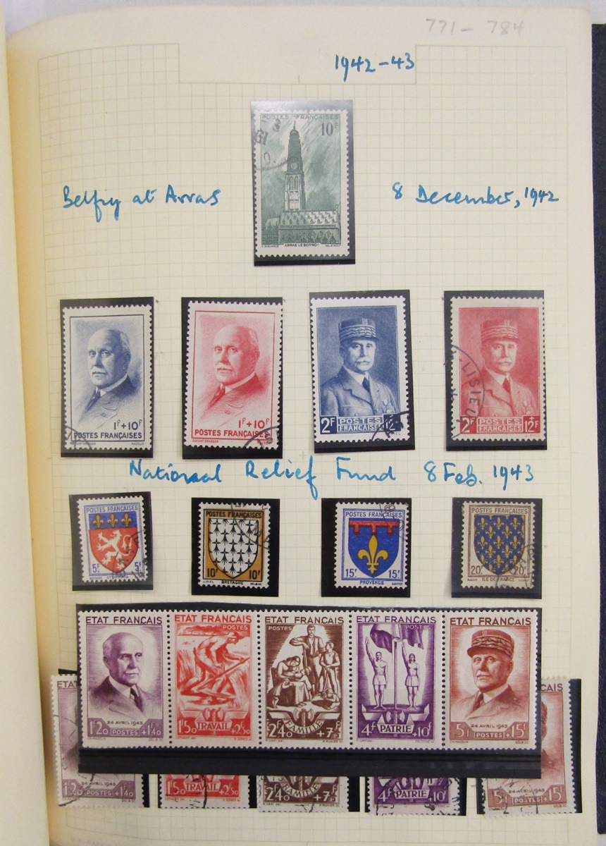 Stamps of France: Comprehensive collection in album of mostly used definitives, commemorative and - Image 8 of 9