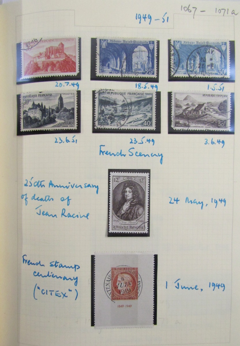 Stamps of France: From 1948 to early 2000s most issues, both mint and used in black or navy blue “ - Image 3 of 14