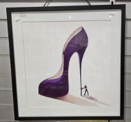 Assorted pictures and prints to include a watercolour of citrus fruits by Ross Floyd, a shadow