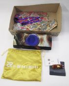 Burberry faux tortoiseshell hair clip and pony tail holder, other hair embellishments, Amishi clutch