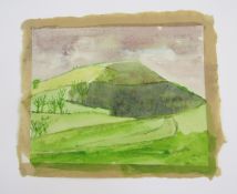 Leslie Duxbury ARCA 1921-2001 Quantity watercolours  Landscapes, animals, skylines, in folder Leslie