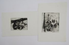 Leslie Duxbury ARCA (1921-2001) Quantity etchings and engravings  Views of London, mother and