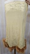 Vintage lingerie to include lace camisole, bras, a 1950's black and white swimsuit, roll-on corsets,