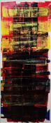 20th century school Acrylic on paper Abstract composition, unsigned, framed and glazed, image size