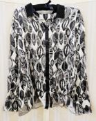 A quantity of silk ladies clothes to include Adama Haute Couture jacket, skirt and dress, suits