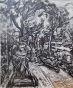 Peter Wilson (1940) Drawing watercolour charcoal on paper 