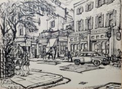 Evadne Rowan (20th century) Pen and ink 