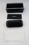 Chanel black sunglasses case with pouch, with leaflet and box, pair Dolce & Gabbana black sunglasses