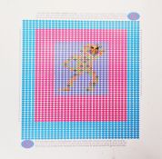 After Adrian Knowles (20th century) Colour print Three graphic design prints, two signed verso,