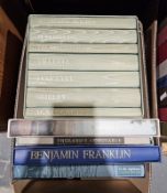 Folio society, the Brontes boxed set to include Wuthering Heights, etc, green watered silk boards