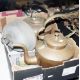 Two large copper kettles, two graduating brass and iron handle saucepans, a small milk churn, two - Image 2 of 2
