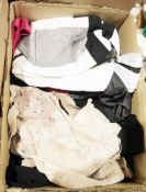 A Victoria's Secret black velvet and red satin dressing gown, full length, xs/s, assorted Karen