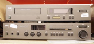 NAD stereo receiver amp 7225PE with a NAD CD player 5425 (2)