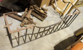 Iron club fender frame, with twisted supports (seats missing) Condition Report Height 45.5cm Width