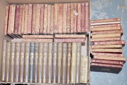 The Temple Shakespeare - full leather, worn and faded, and Tusitala edition of Robert Louis