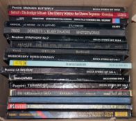 Large quantity of classical vinyl long playing records, many boxed sets to include Verdi, Puccini