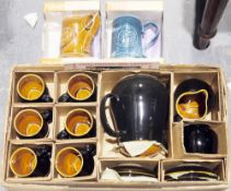 Wedgwood Shakespeare character 'All the World's a Stage' souvenir plate, two Prinknash Abbey