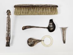 Pair of George III silver sugar tongs by Samuel Godbehere and Edward Wigan (no date letter), with