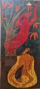 Clair Peres (20th century) Woodblock print 