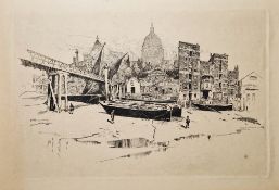 After Joseph Pennell (American 1857-1926) Etching on paper 