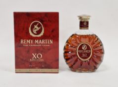 Bottle of Remy Martin fine champange cognac XO special in original red box