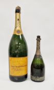 Methuselah of Veuve Cliqnot champagne and a magnum of Dom Ruinart champagne (label missing and