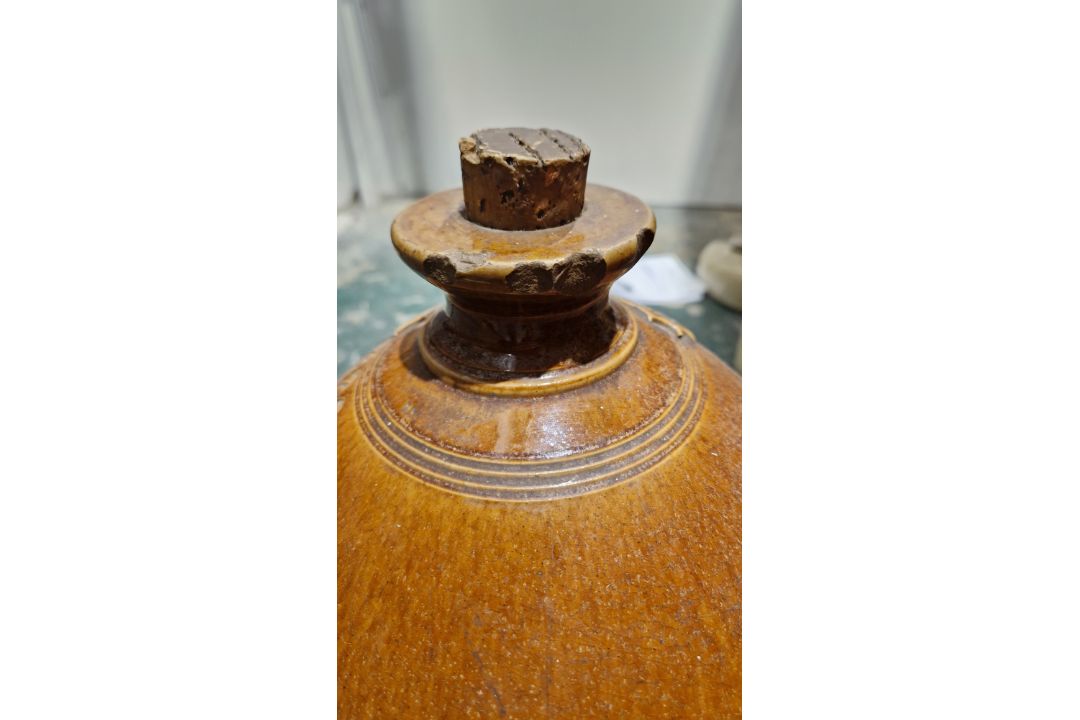 Various stone ware flagons, kilner jars, bottles, footwarmers , many with stamped names - W B Turney - Image 19 of 20
