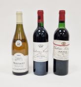 Bottle of Jean-Pierre Berthenet Montagny tete de cuvee 2004, Chateau Senejac haut-medoc 1990 and