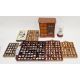 A collection of ceramic thimbles  within various fitted display cases, a wood jewellery box, - Image 1 of 2