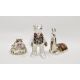 Three Royal Crown Derby bone china imari pattern paperweights comprising llama, old imari frog, - Image 1 of 5