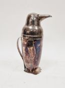 Art Deco silver-plated penguin-shaped cocktail shaker designed by Emil Schuelke (1901-1986) and