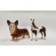 Beswick pottery Pinto pony in skewbald colourway, printed black marks, 17cm long and a vintage - Image 1 of 4