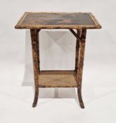 Victorian bamboo chinoiserie occasional table, 72cm x 55cm x 40cm