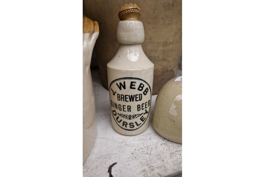 Various stone ware flagons, kilner jars, bottles, footwarmers , many with stamped names - W B Turney - Image 6 of 20