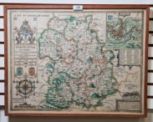 John Speed Hand-coloured engraved map 