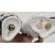 Four Royal Crown Derby bone china animal paperweights, comprising snowy owl, rockhopper penguin, - Image 3 of 4