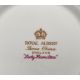 Royal Albert 'Lady Hamilton' pattern bone china part tea service including teacups and saucers, side - Image 3 of 4
