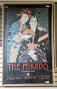 Three theatre posters to include The Bolshoi Ballet at the Royal Opera House 1986, The Mikado at the
